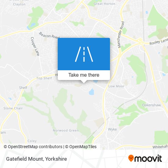 Gatefield Mount map