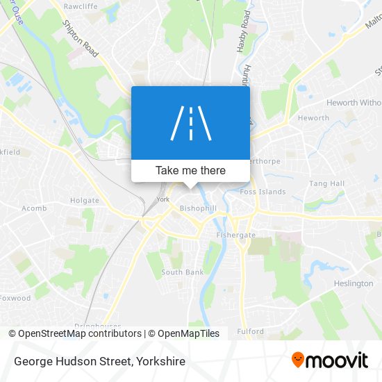 George Hudson Street map