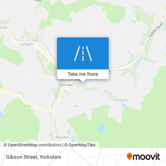 Gibson Street map