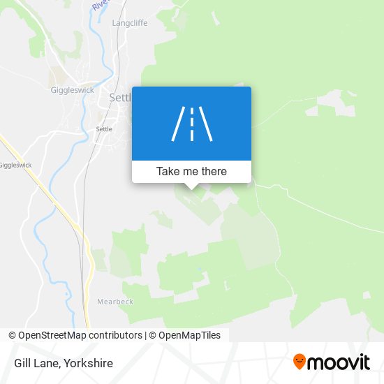 Gill Lane map