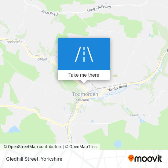 Gledhill Street map