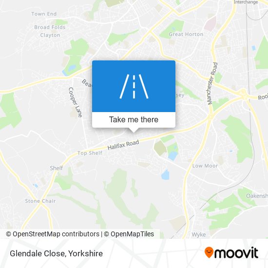 Glendale Close map