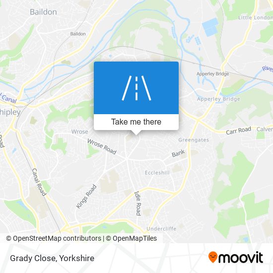 Grady Close map