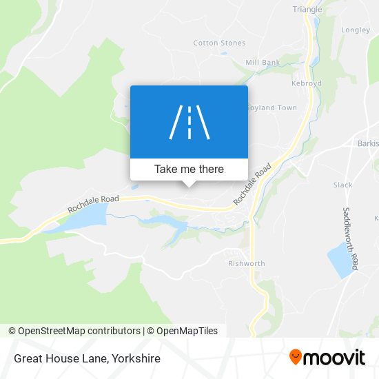 Great House Lane map