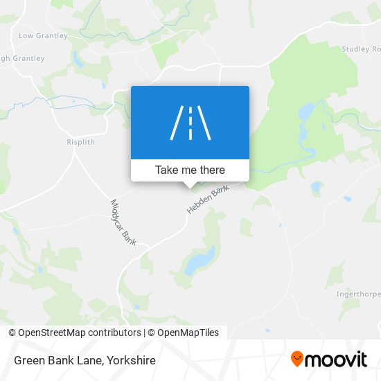 Green Bank Lane map