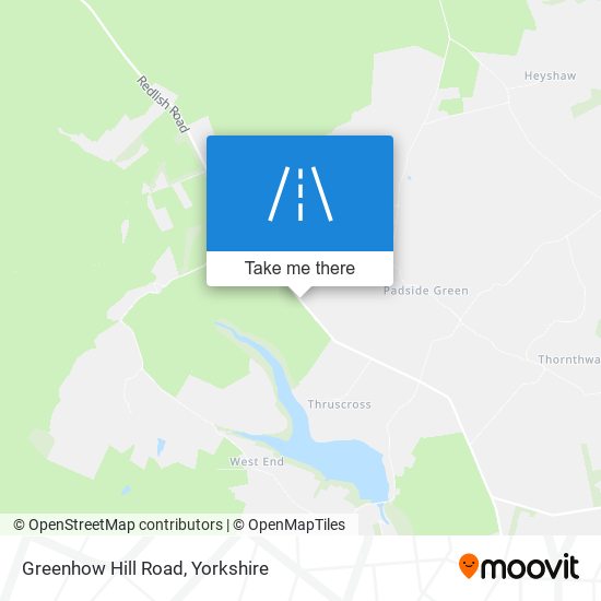 Greenhow Hill Road map