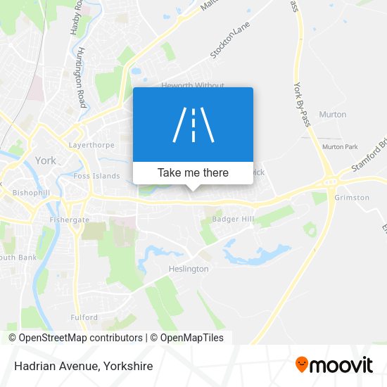Hadrian Avenue map