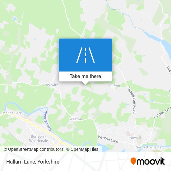 Hallam Lane map
