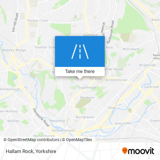 Hallam Rock map