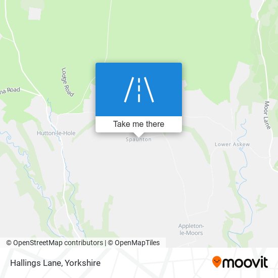 Hallings Lane map