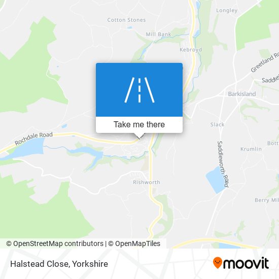 Halstead Close map
