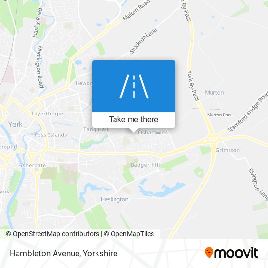 Hambleton Avenue map