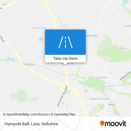Hampole Balk Lane map