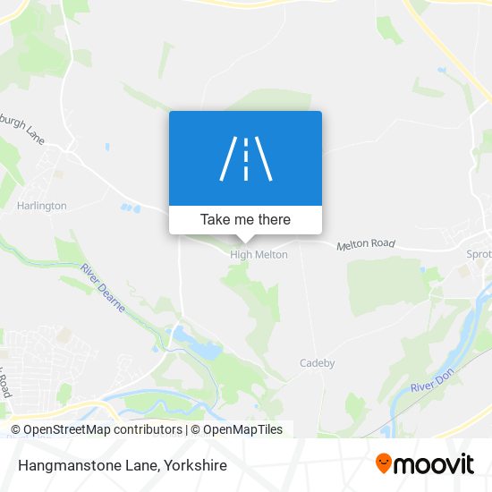 Hangmanstone Lane map