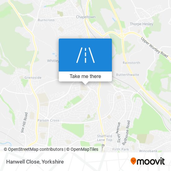 Hanwell Close map