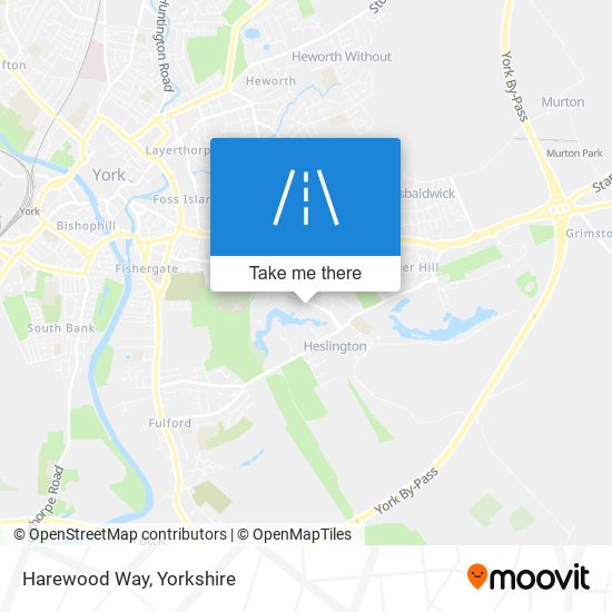 Harewood Way map