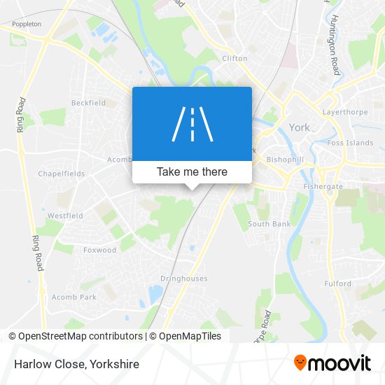 Harlow Close map