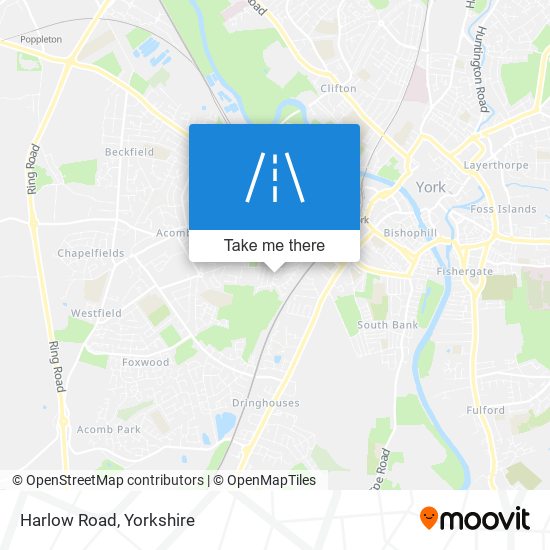 Harlow Road map