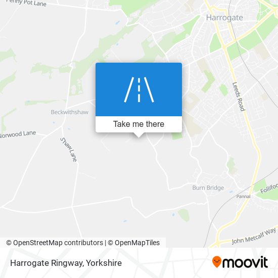 Harrogate Ringway map