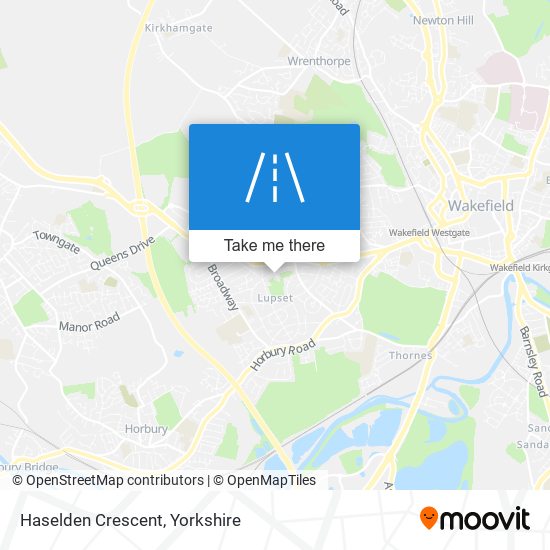 Haselden Crescent map