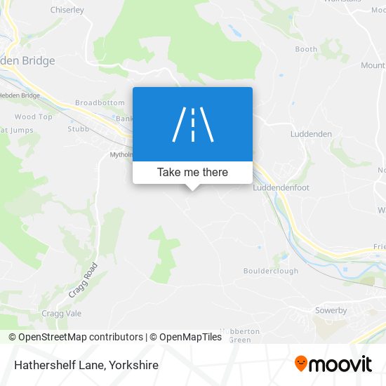 Hathershelf Lane map