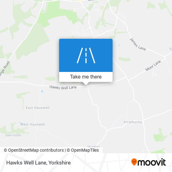 Hawks Well Lane map