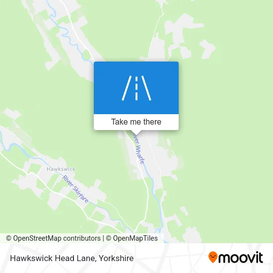 Hawkswick Head Lane map