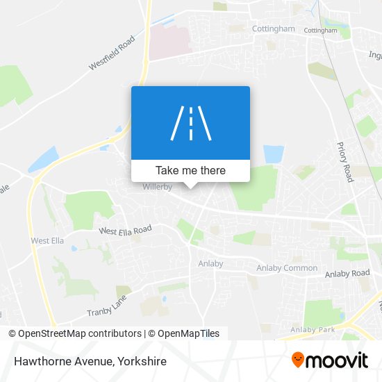 Hawthorne Avenue map