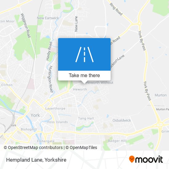 Hempland Lane map