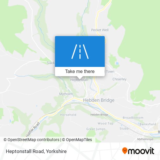 Heptonstall Road map