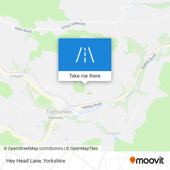 Hey Head Lane map