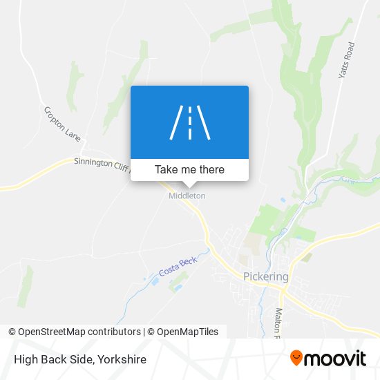 High Back Side map