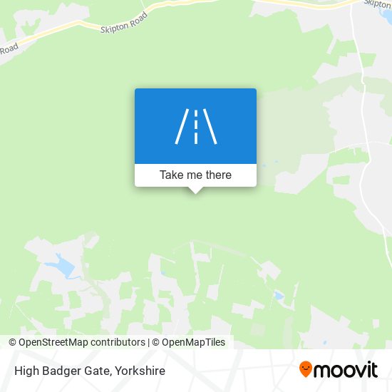 High Badger Gate map
