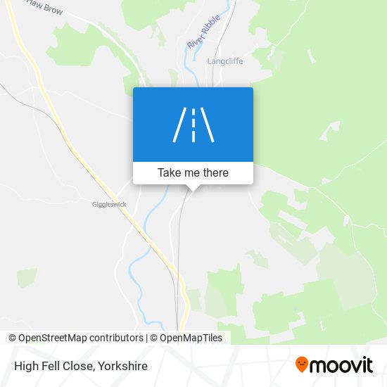 High Fell Close map