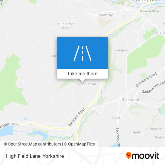 High Field Lane map