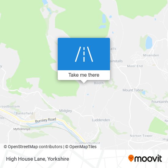 High House Lane map