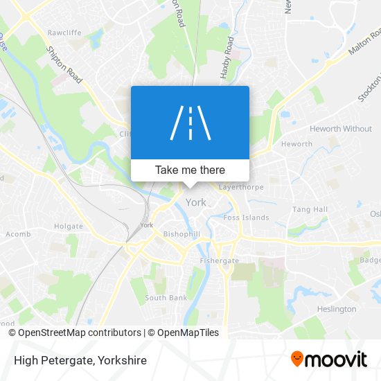 High Petergate map