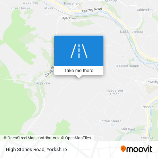 High Stones Road map