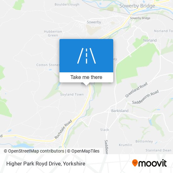 Higher Park Royd Drive map