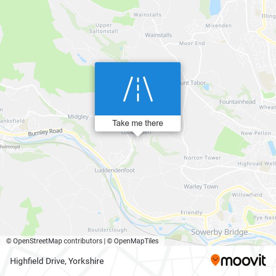 Highfield Drive map
