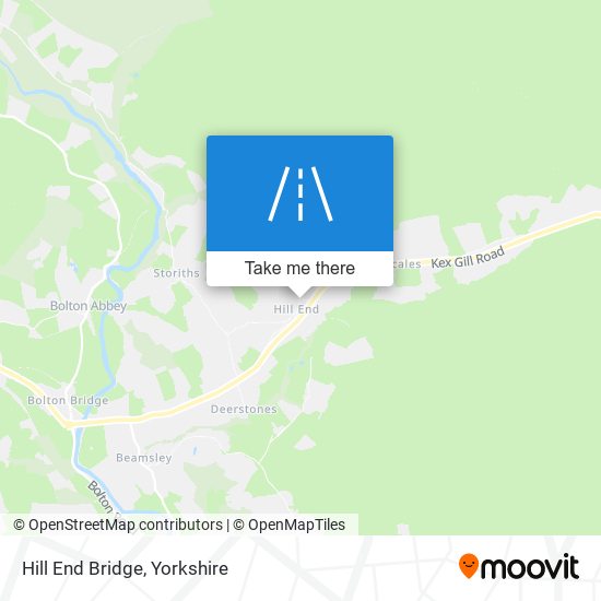 Hill End Bridge map