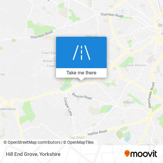 Hill End Grove map