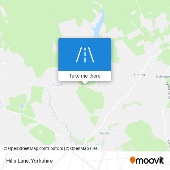 Hills Lane map
