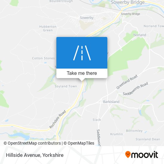 Hillside Avenue map