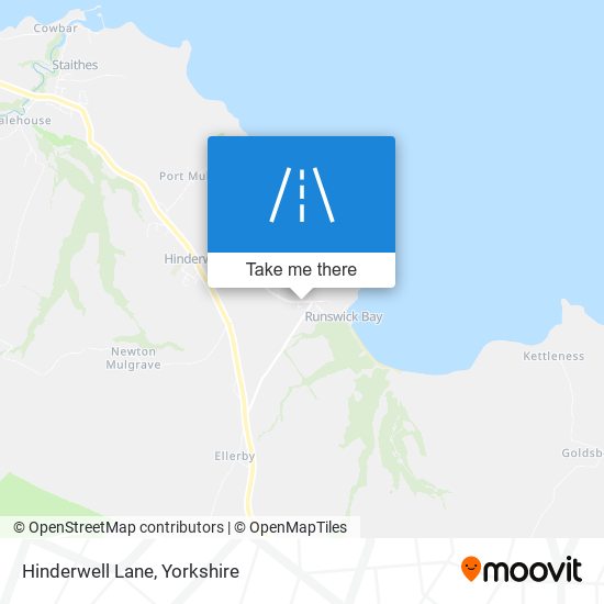 Hinderwell Lane map