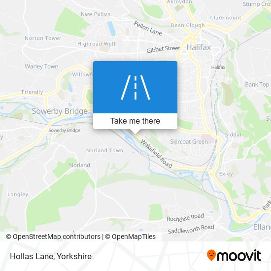 Hollas Lane map