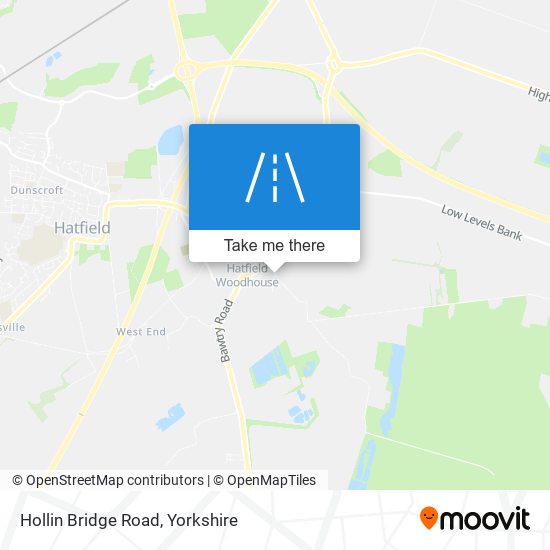 Hollin Bridge Road map