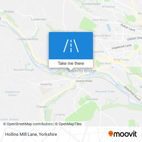 Hollins Mill Lane map