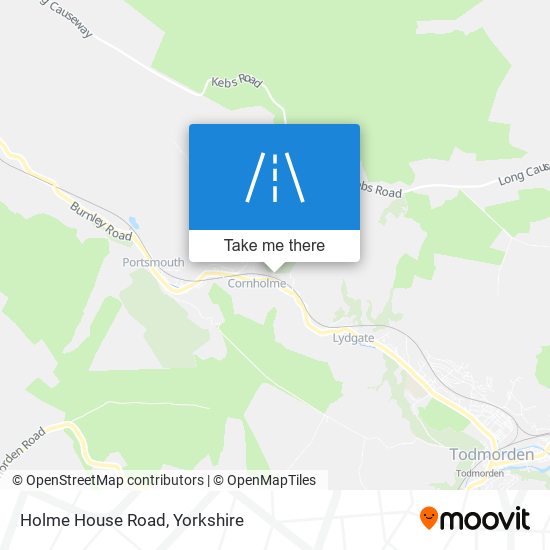 Holme House Road map