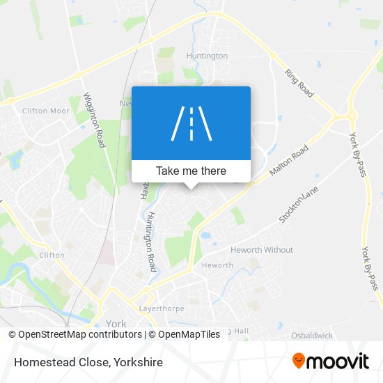 Homestead Close map